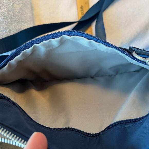 Baggallini Rio Crossbody Travel Bag, Blue Silver Detail - Picture 5 of 16